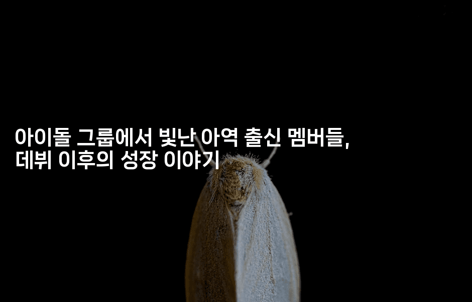 아이돌 그룹에서 빛난 아역 출신 멤버들, 데뷔 이후의 성장 이야기-블라블라