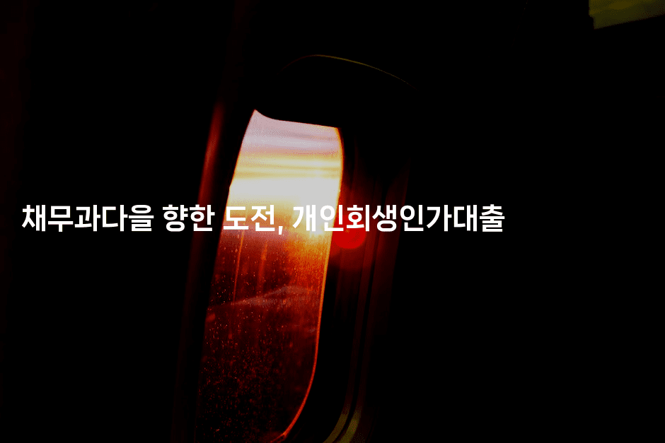 채무과다을 향한 도전, 개인회생인가대출-블라블라