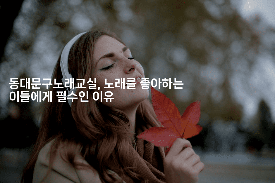 동대문구노래교실, 노래를 좋아하는 이들에게 필수인 이유-블라블라