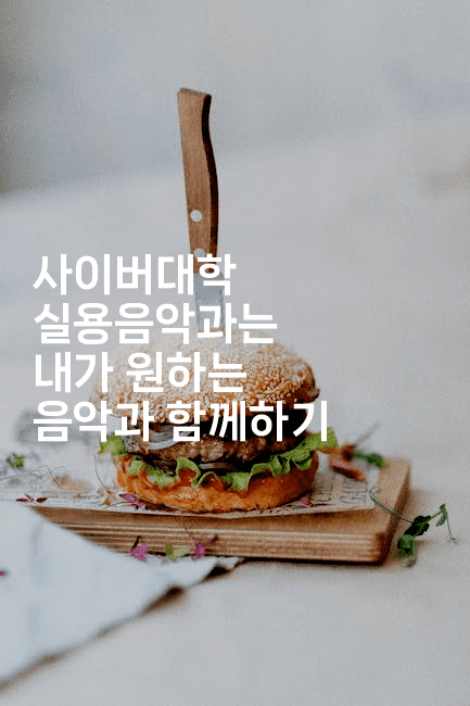 사이버대학 실용음악과는 내가 원하는 음악과 함께하기 -블라블라