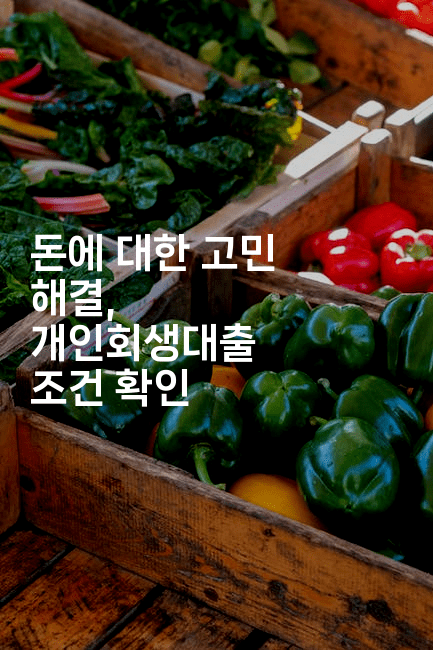 돈에 대한 고민 해결, 개인회생대출 조건 확인-블라블라